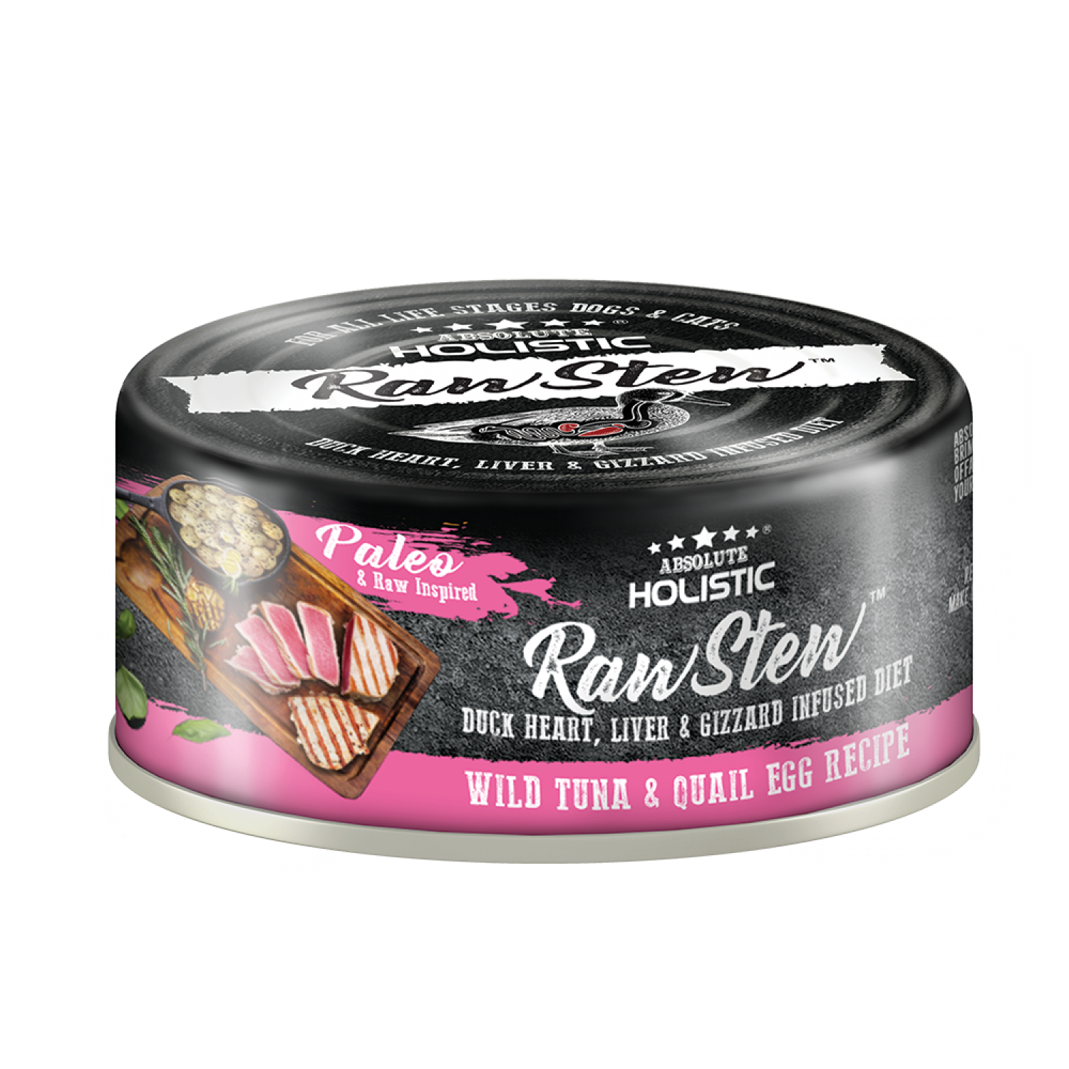 Raw Stew Tuna & Quail Eggs 80g