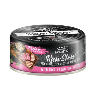 Raw Stew Tuna & Quail Eggs 80g