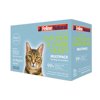 Feline Natural Pouch Chicken & Lamb Multipack (85g x 12)