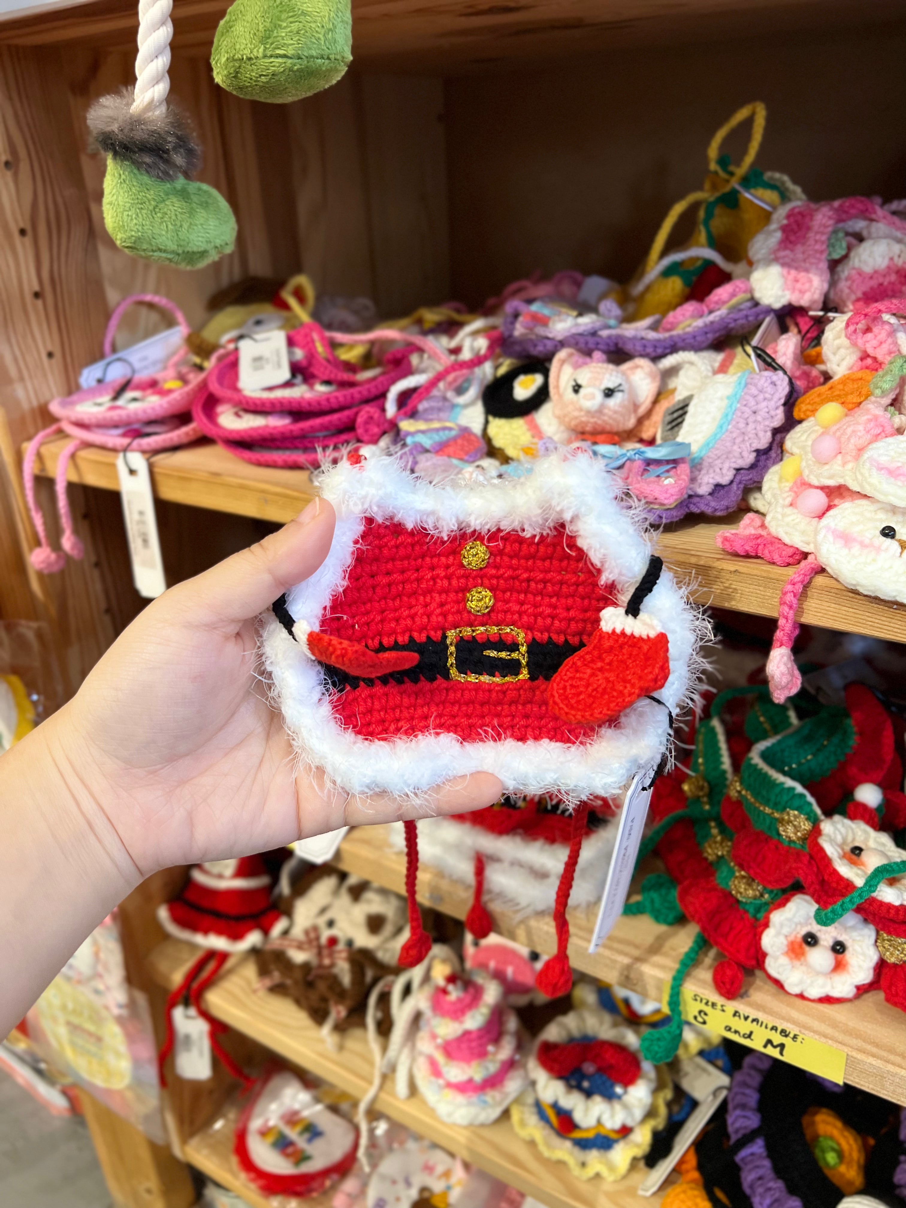 Handamde Xmas Santa Bib