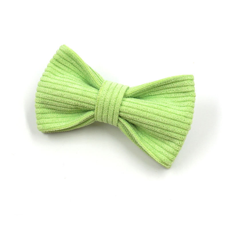 Bright Green Collar Leash Bowtie