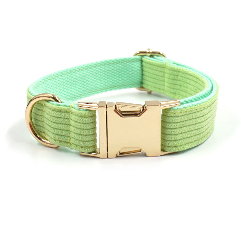Bright Green Collar Leash Bowtie
