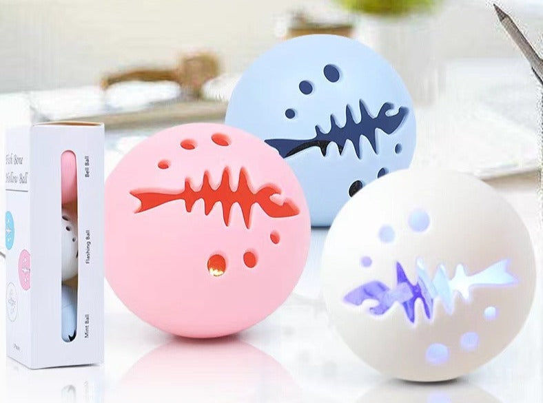 Cat Toy Balls Set With Bell | Catnip | Flash