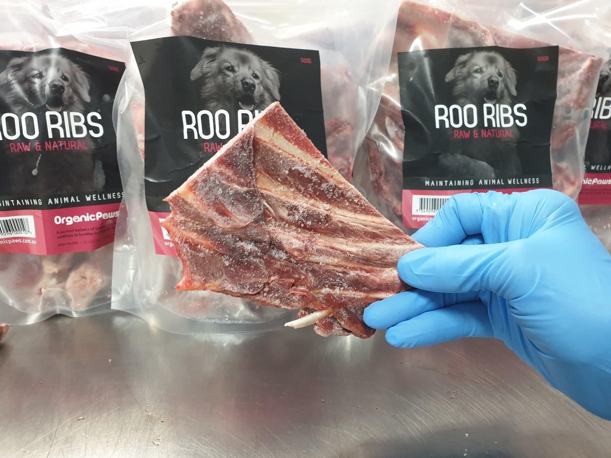 Organic Paws - Kangaroo Ribs 500g