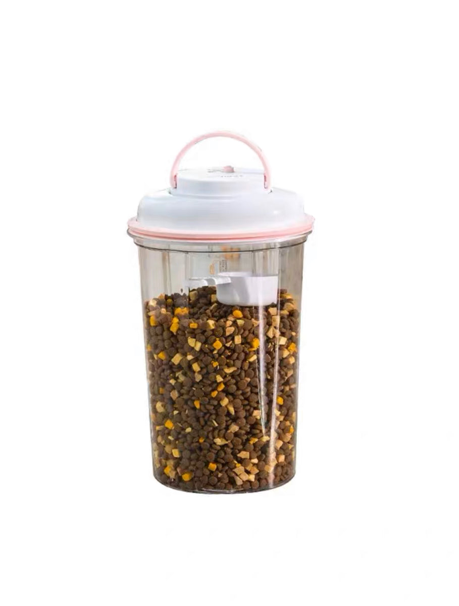 Food Storage 3.5L Vacuum Seal with Handle in White & Pink
