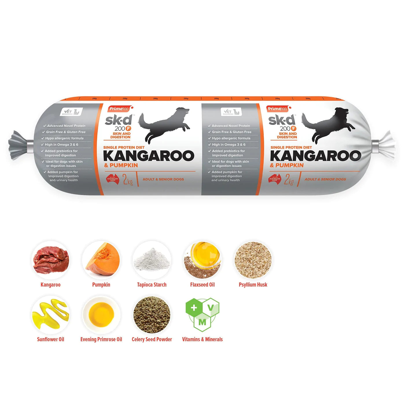 Prime 100 Kangaroo & Pumpkin 2kg