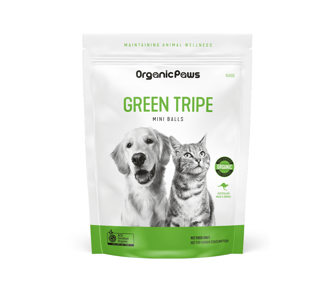 Organic Paws - Green Tripe Balls 500g