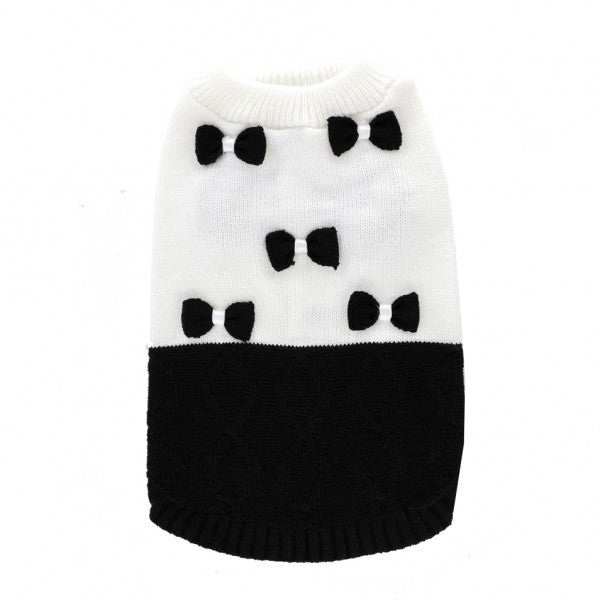Pet Jumper with Black Bows Online Only
