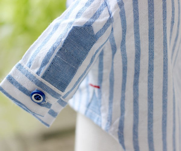 Blue Stripes Shirt Online Only