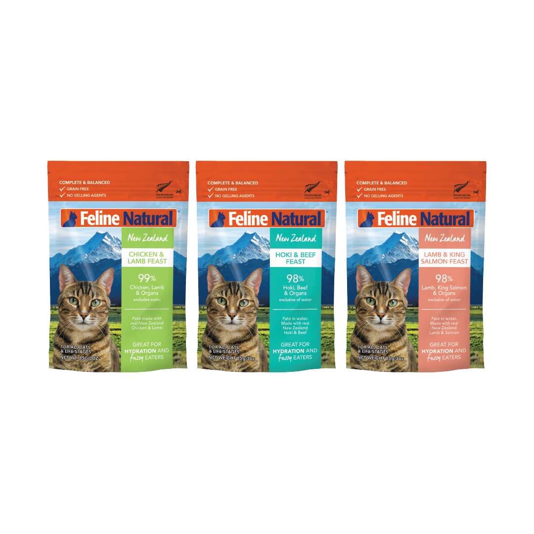 Feline Natural Pouch Variety Box (4 of each flavour)