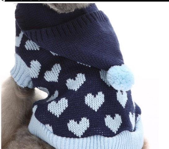 Pet Jumper with Hearts Online Only