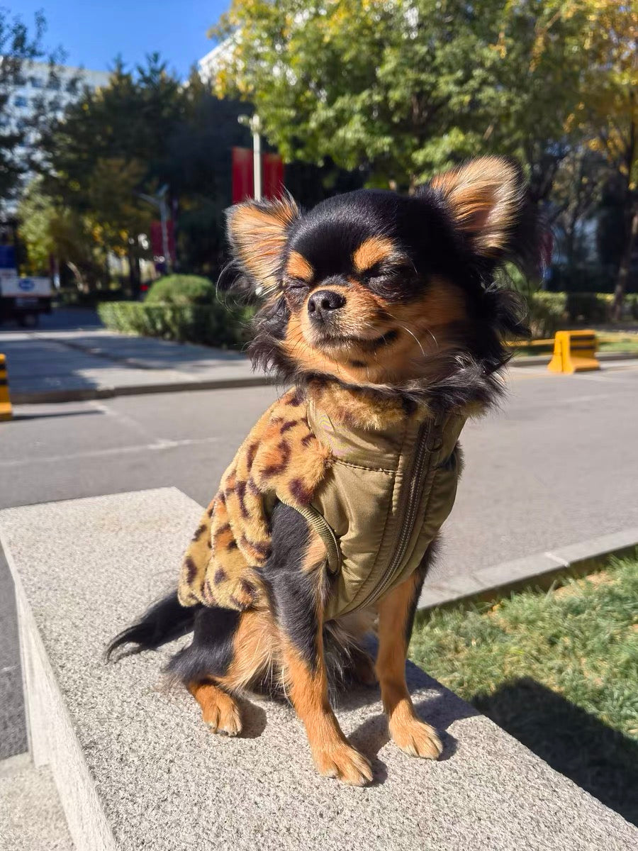 Leopard Vest - Green
