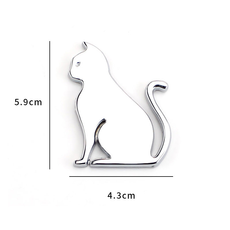 Metal Car Sticker - Crazy Cat Lovers