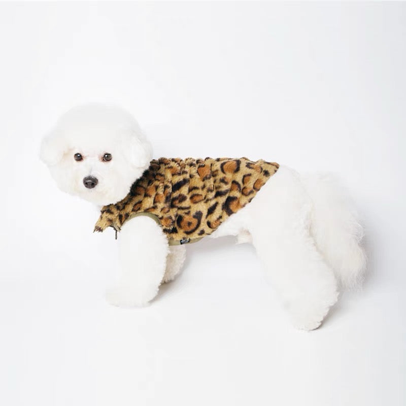 Leopard Vest - Green