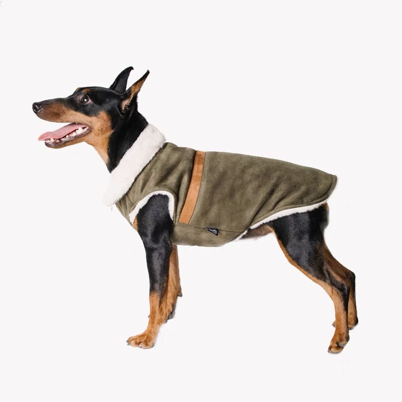 Suede Jacket - Green- Online Only