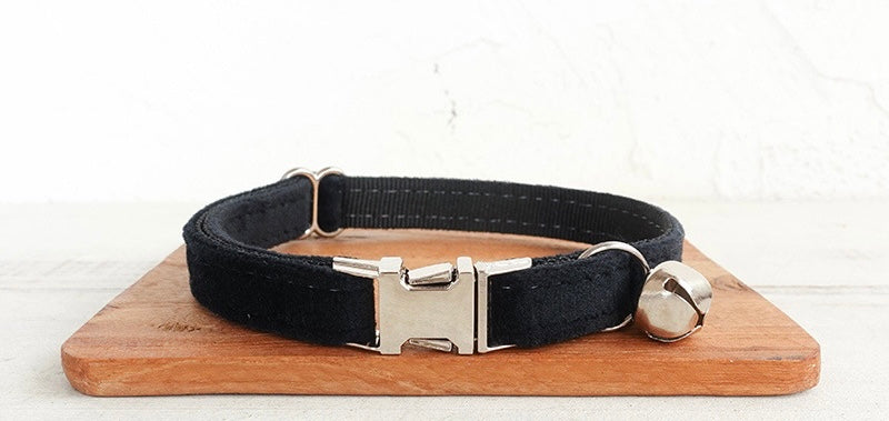 Black Velvet Cat/Puppy Collar Bowtie