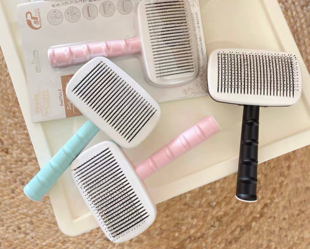 Self-Cleaning Retractable Brush