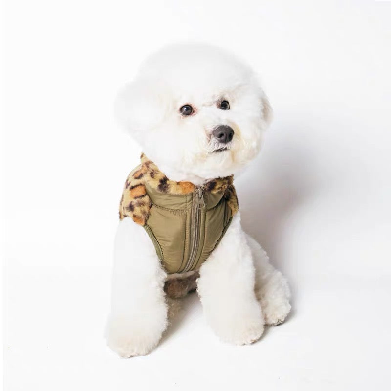 Leopard Vest - Green