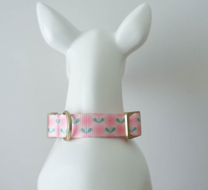 Pink Floral Collar Leash