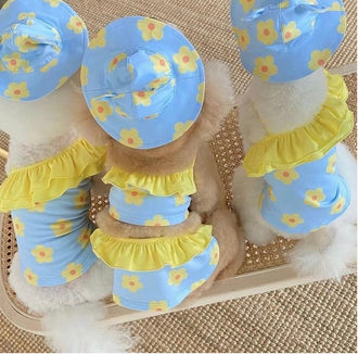 Sunflower Pet Bikini Swimming Wear