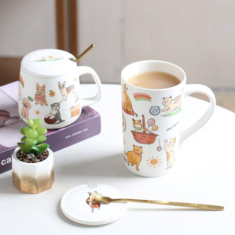 Dog and Cats Coffee Mug