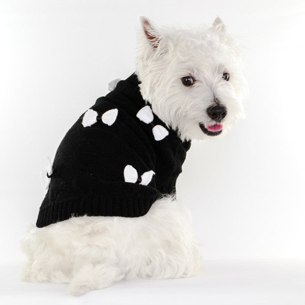 Pet Jumper with White Bows Online Only