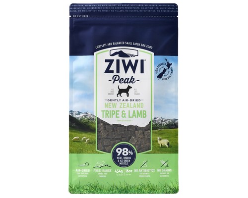 狗用风干 Ziwi 羊肉和牛肚