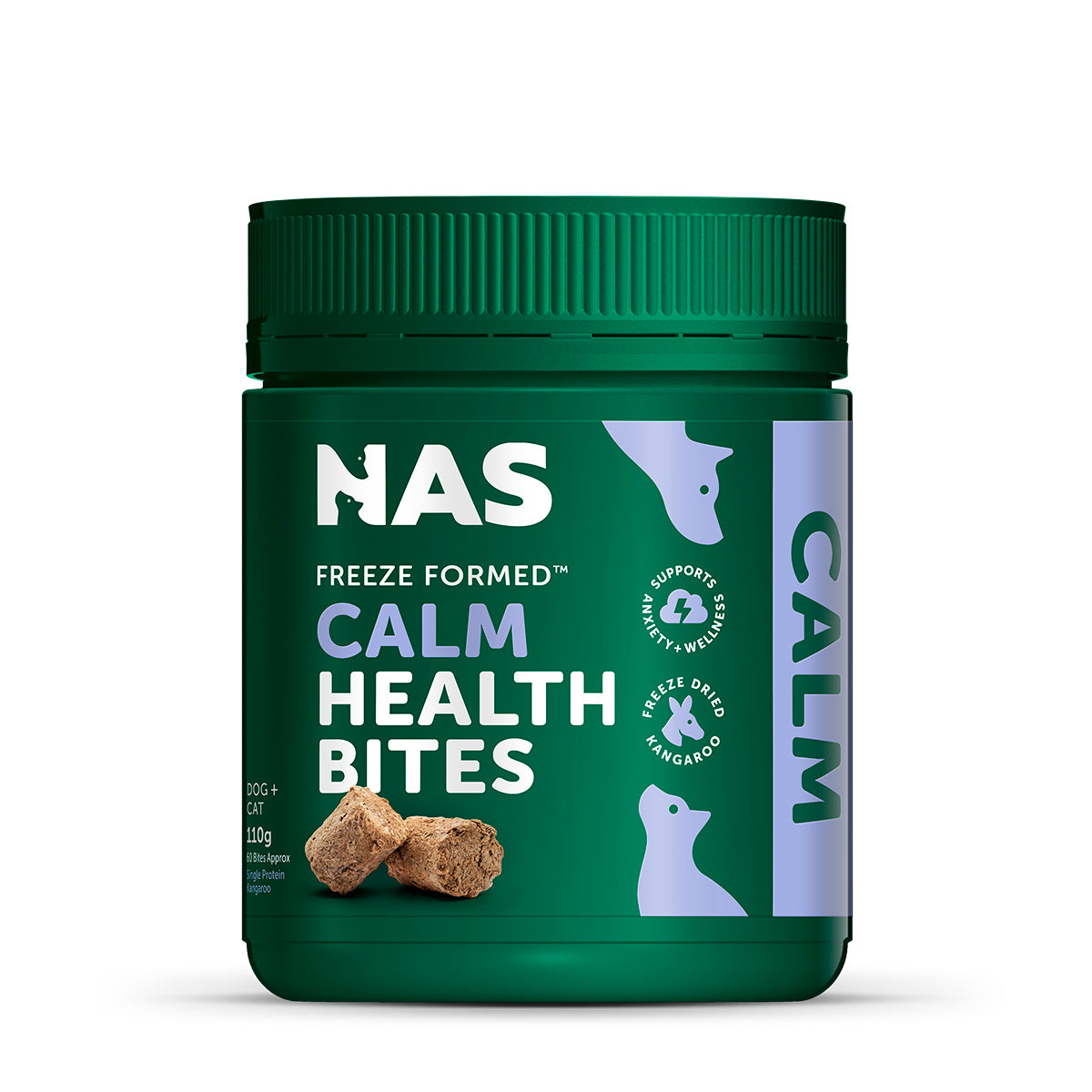 NAS Freeze Formed ™ Calm Health Bites 110g | 60 pieces