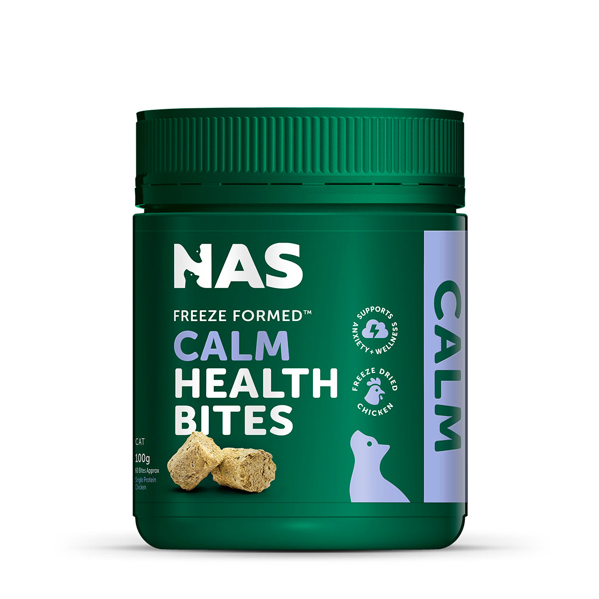 NAS Freeze Formed ™ Feline Calm Health Bites 100g | 60 pieces