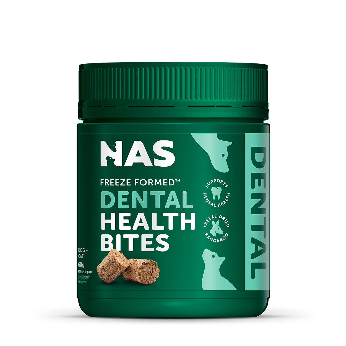 NAS Freeze Formed ™ Dental Health Bites 50g | 60 pieces