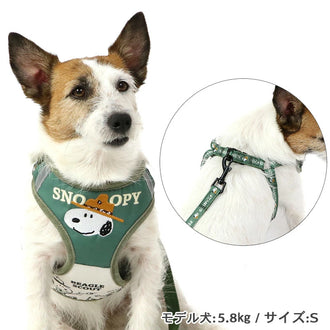 Snoopy Dog Harness Lead Harness & Lead | Cute Dog Harness Beagle Scout 50th Anniversary Reflective Mesh Lining Green Night Walks One Piece Stylish