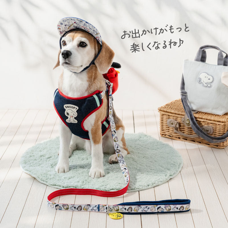Authentic Snoopy Harness Backpack and Leash