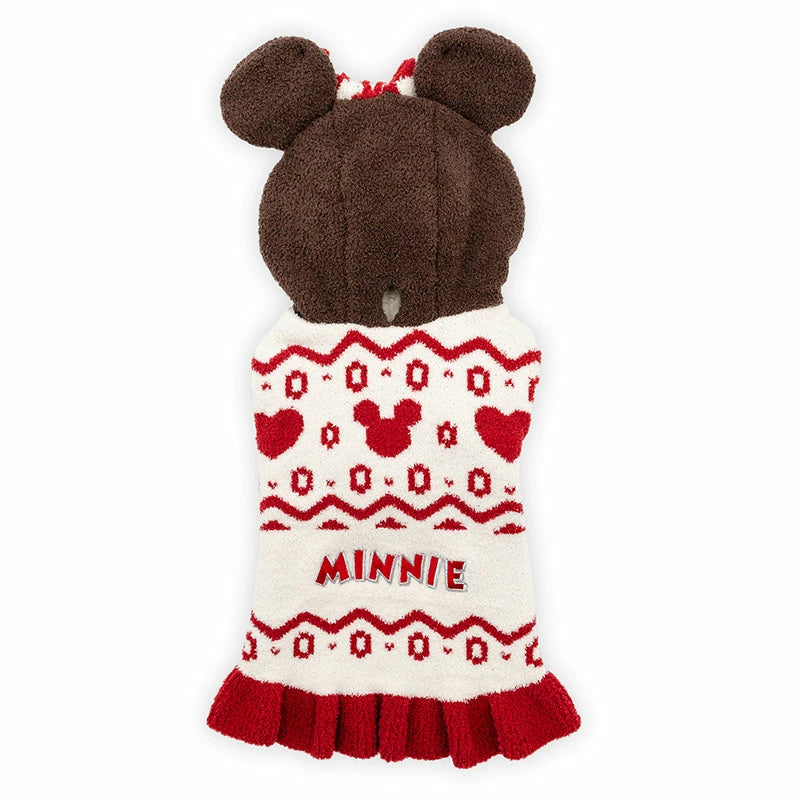 Disney Minnie Mouse Dog Clothes Winter Matching Knit | Far Infrared Warm Cold Protection Cold Protection