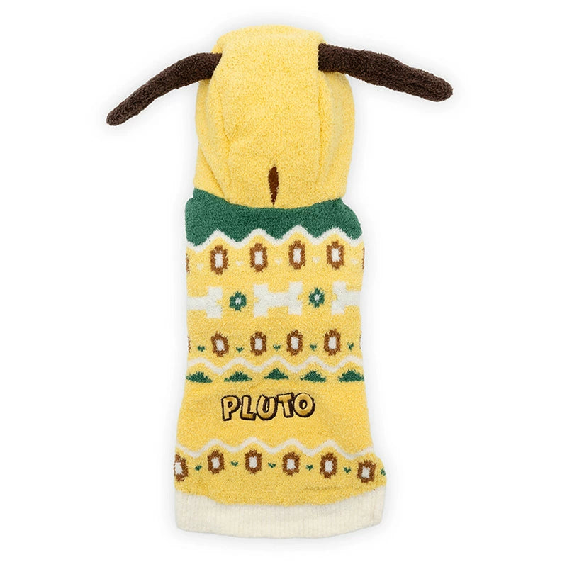 Disney Pluto Dog Clothes Winter Nordic Knit | Far Infrared Warm Cold Protection