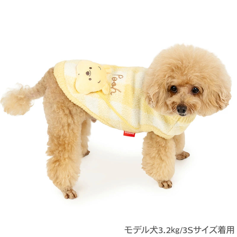 Disney Winnie the Pooh Winter Pochette Knit  Far Infrared Warm Cold-proof