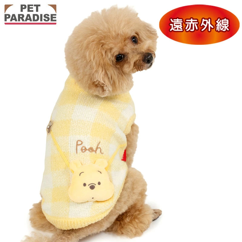 Disney Winnie the Pooh Winter Pochette Knit  Far Infrared Warm Cold-proof