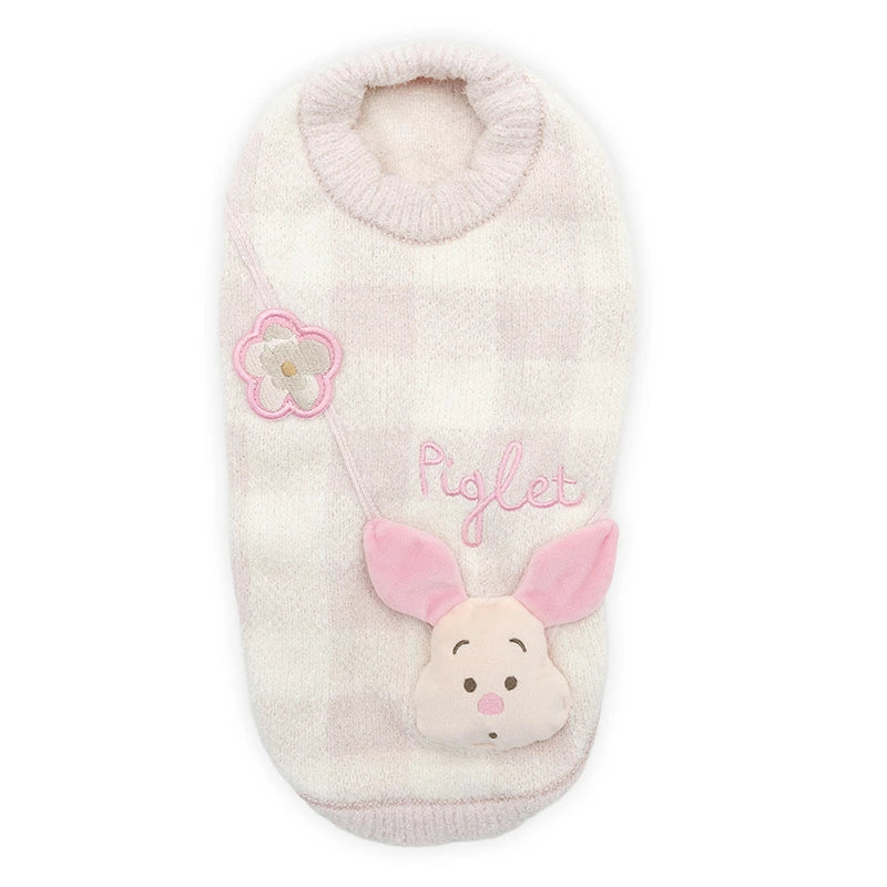 Disney Winnie the Pooh Piglet Winter Pochette Knit  Far Infrared Warm Cold-proof