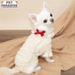 Pet Paradise Winter Knit Sweater Frilled Aran Sweater