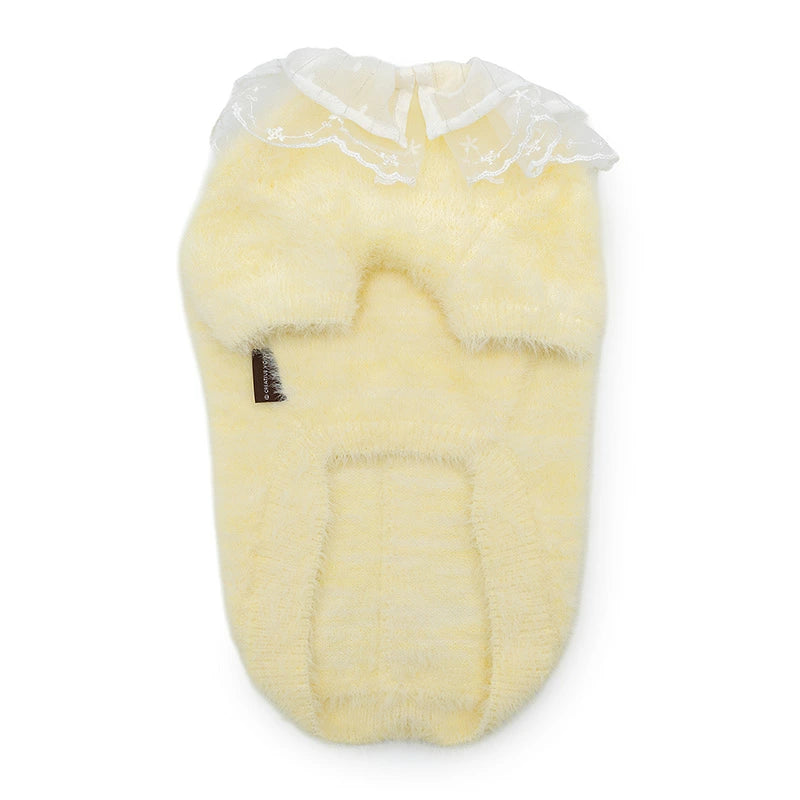 Pet Paradise Winter Knit Sweater Cute Collared Fluffy Shaggy Knit - 2 Colours