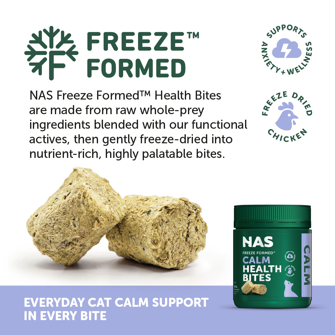 NAS Freeze Formed ™ Feline Calm Health Bites 100g | 60 pieces
