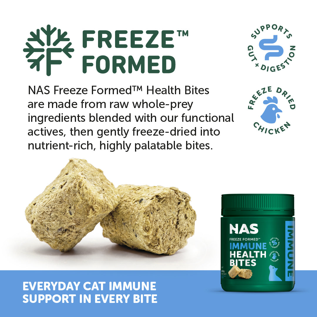NAS Freeze Formed ™ Feline Immune Health Bites 100g | 60 pieces