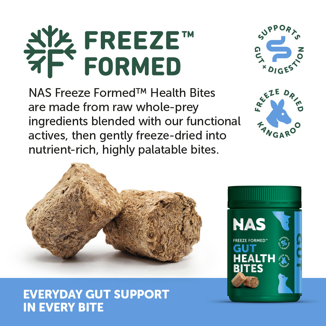 NAS Freeze Formed ™ Gut Health Bites 100g | 60 pieces