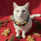 Handmade Xmas Bandana with Gingerbread Man