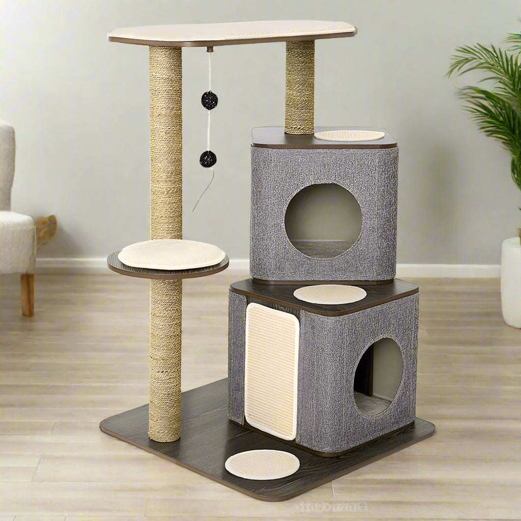 Taily Cat Tree Condo Dual Cubox