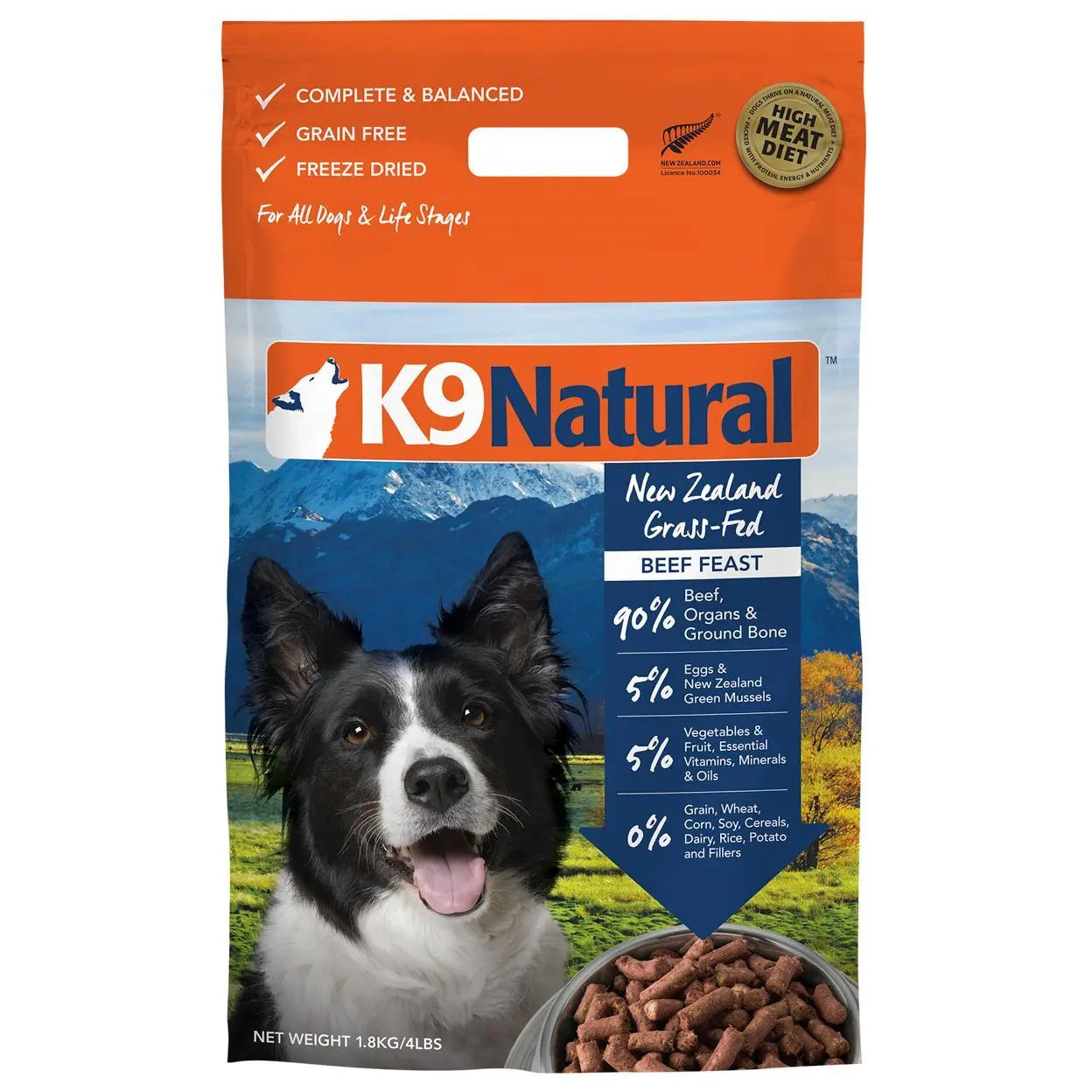 K9 Natural Freeze Dried Beef