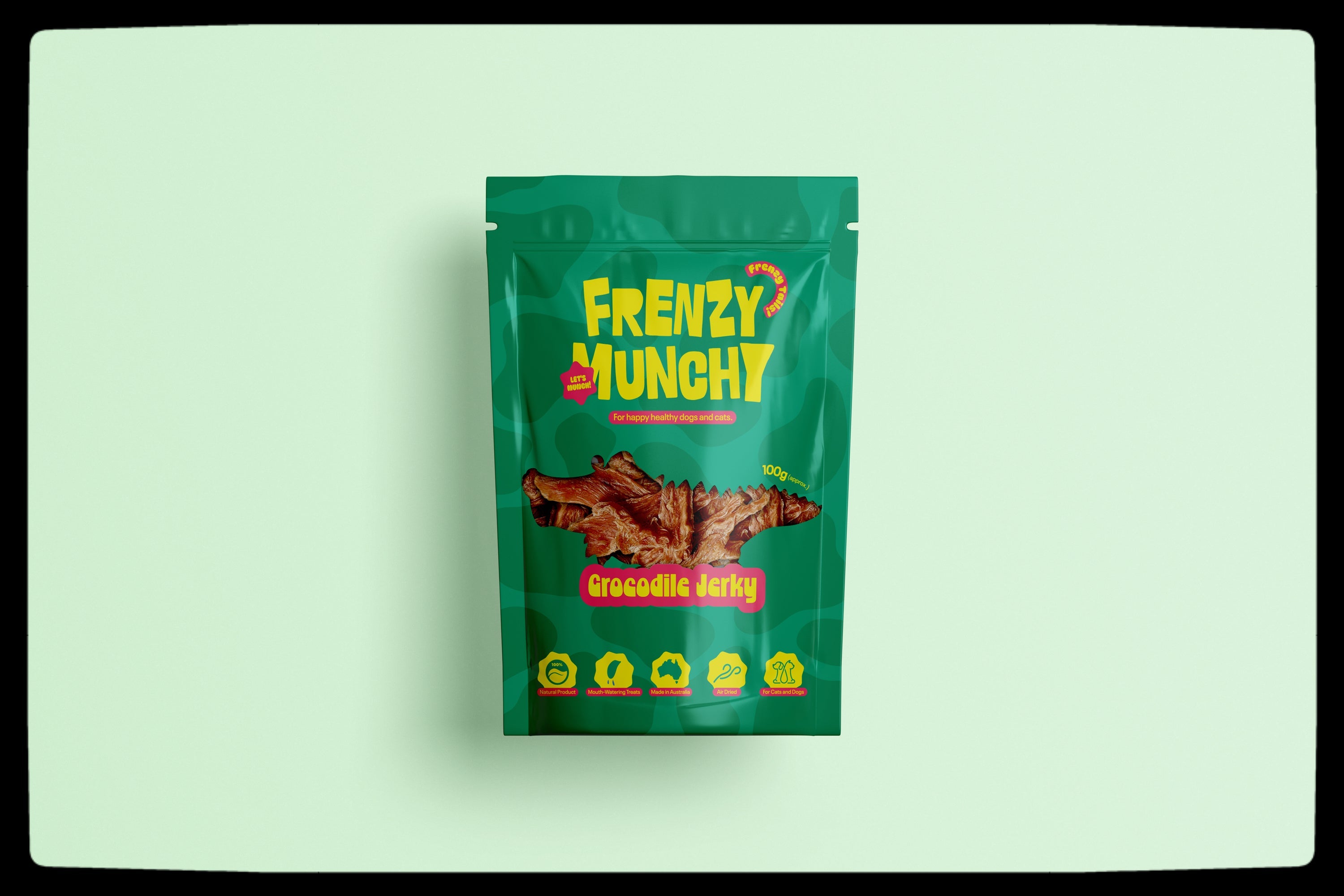 Crocodile Jerky 100g | Frenzy Munchy