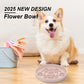 Flowers Shaped 3-in-1 Pet Slow Food Bowl Silicone Licking Mat and Puzzle Feeder