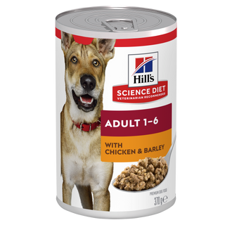 Hills Science Diet Dog Can Food Adult 1 - 6 | Chicken & Barley 370g