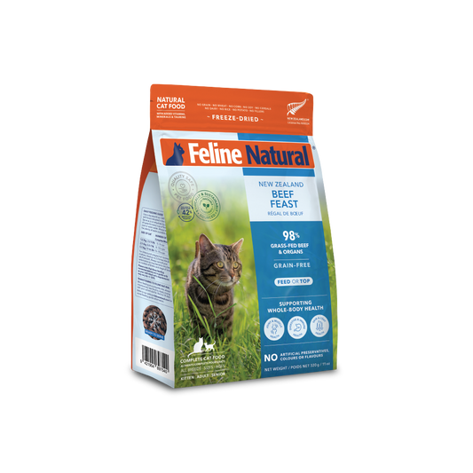 Feline Natural 冻干牛肉和 Hoki 盛宴 320g