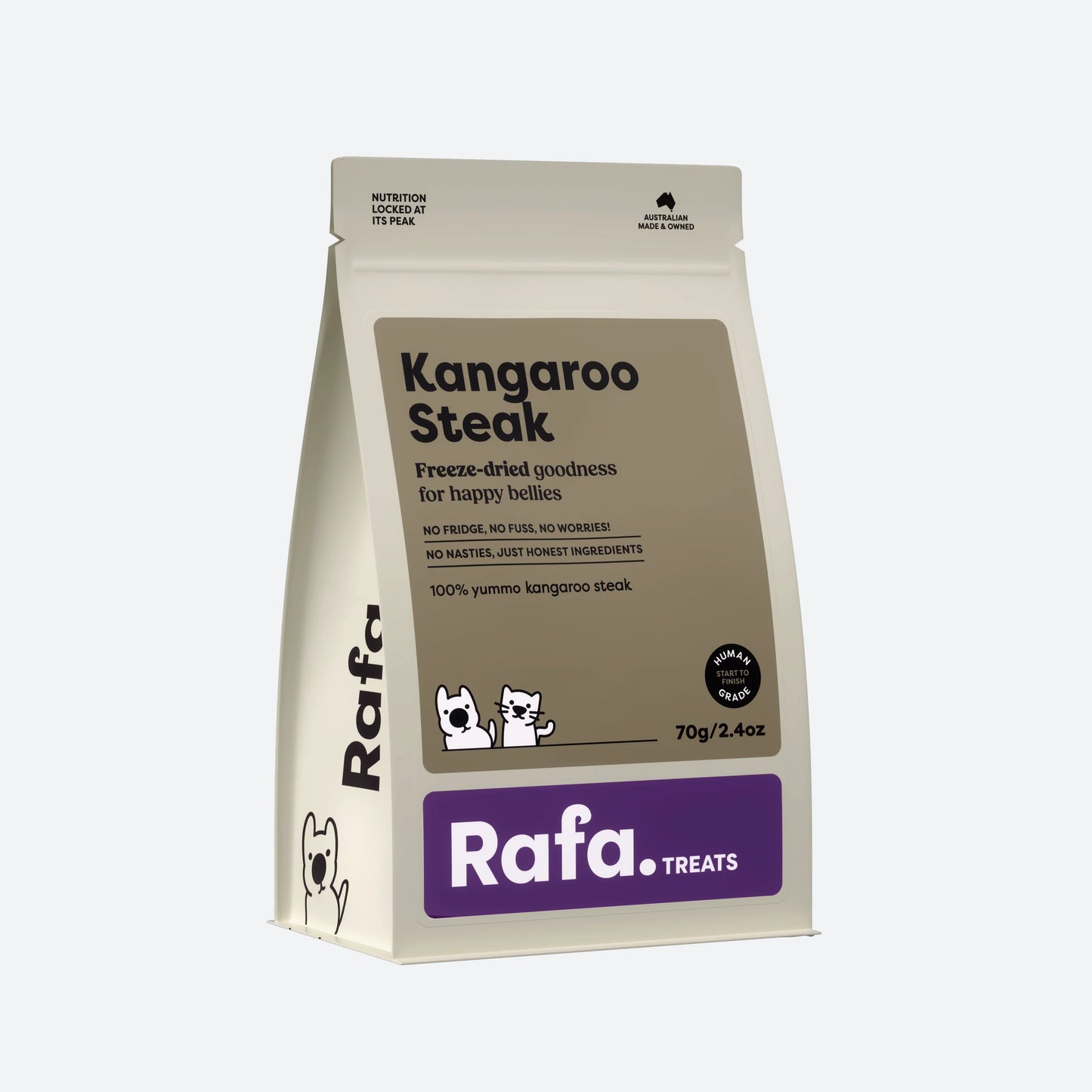 Kangaroo Steak 70g | Rafa Freeze Dried